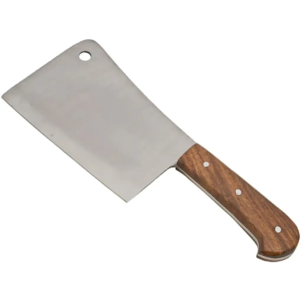 Rivetline Board-Balanced Meat Cleaver - Wood Grain