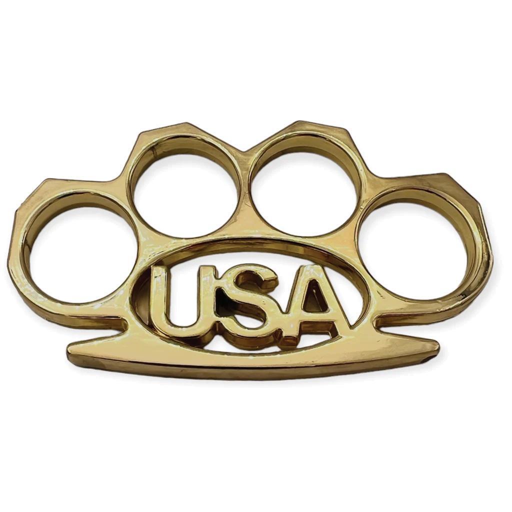 Liberty Mark Heavy-Duty Brass Knuckles - Gold
