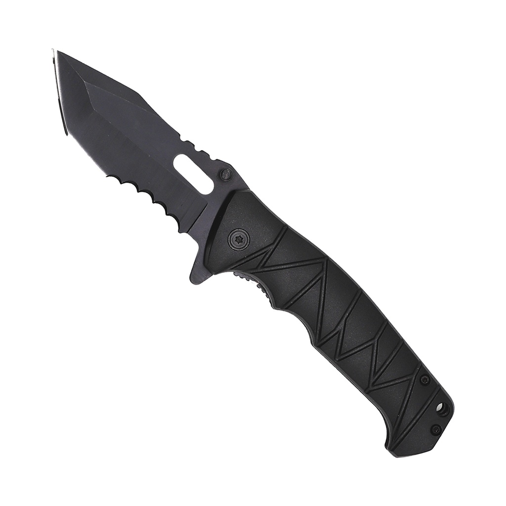 Blackout Thumbhole Rapid-Deploy Assisted Knife - Black on Black
