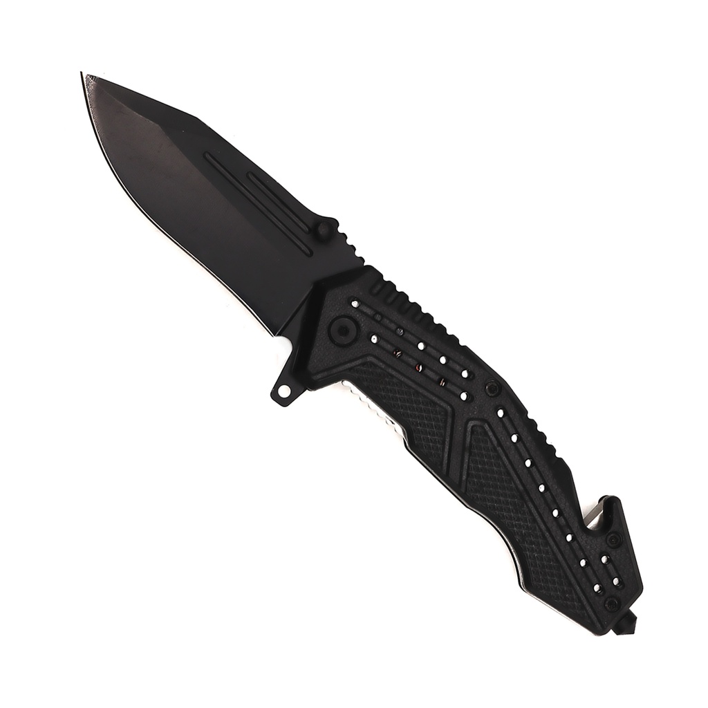 Blackout Rescue Rapid-Deploy Spring Assisted Knife - Black