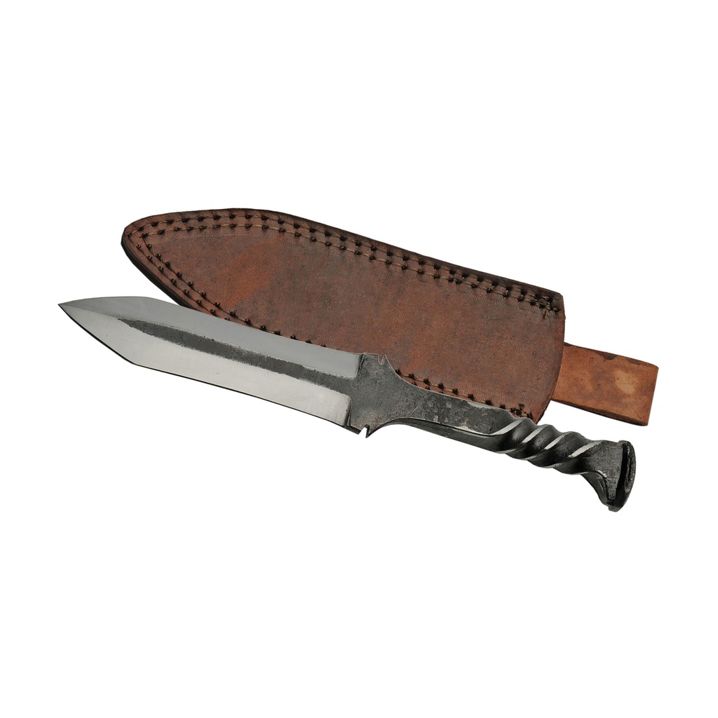 Railforge Twist Heritage Fixed Blade Dagger - Polished Steel