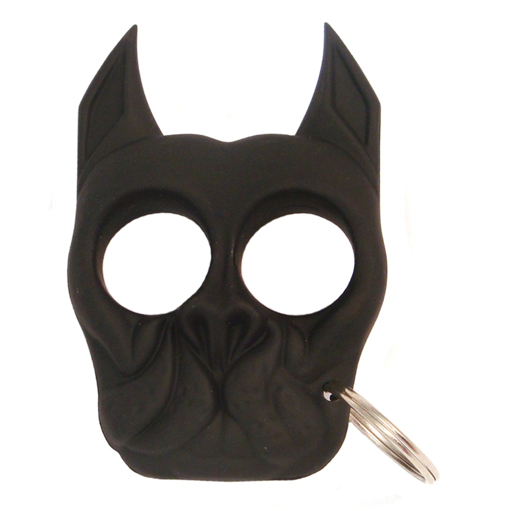 Street Guardian Bulldog Self Defense Keychain - Black ABS