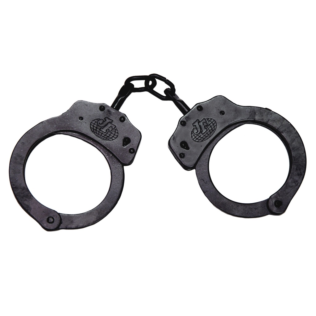 Stealth-Control Secure Restraints Handcuffs - Black Steel