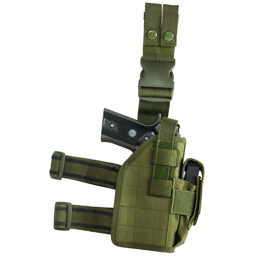 Grid‑Lock Universal Drop Leg Holster - Green