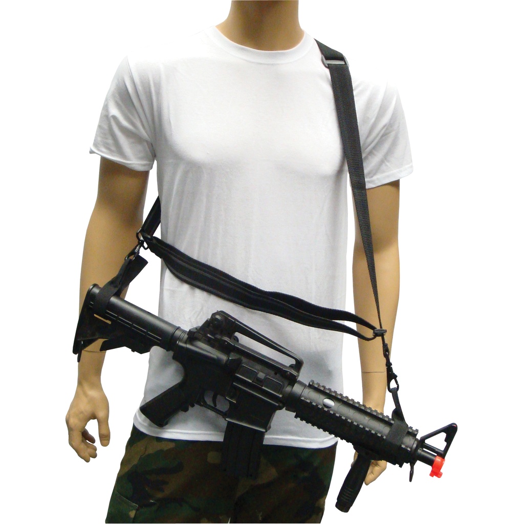 Stealth Retention Mission-Ready Three-Point Rifle Sling - Black