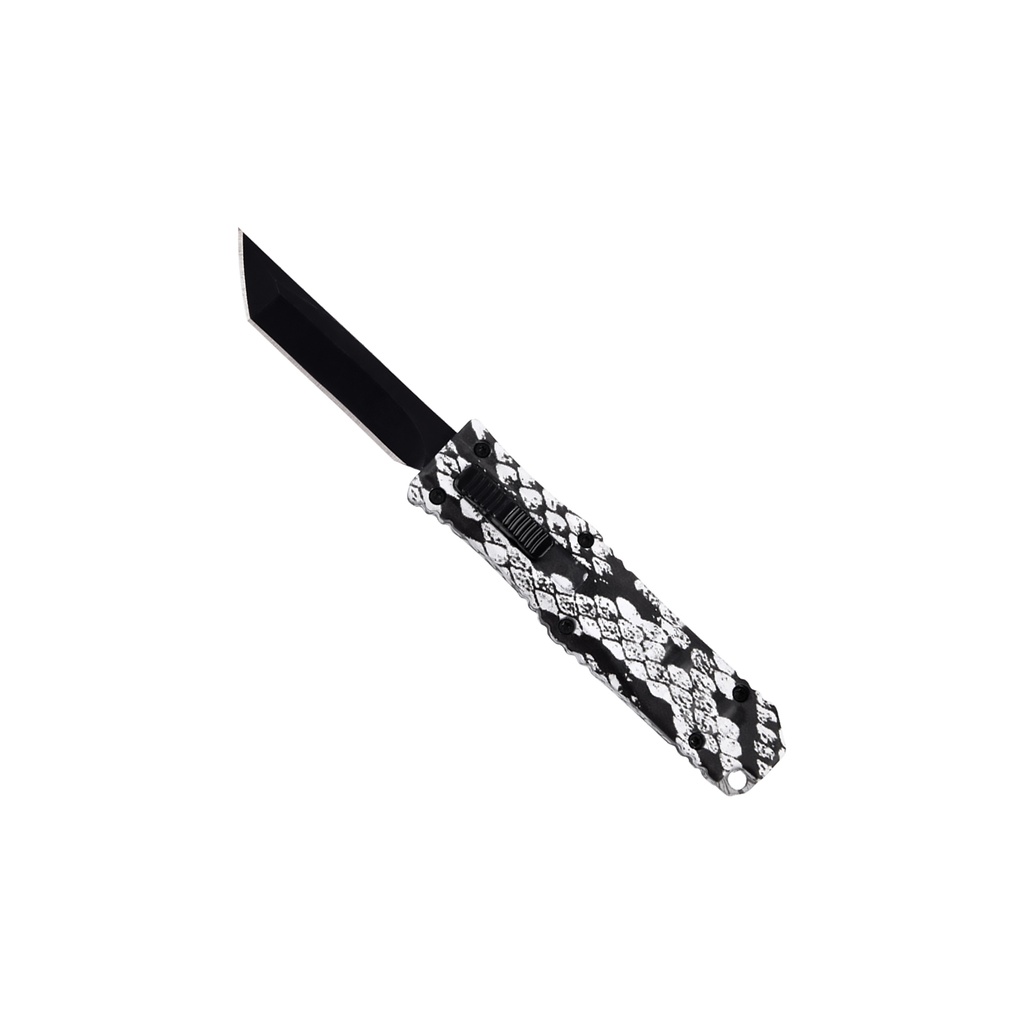 Viper Weave Precision Micro OTF Knife - Snakeskin Black
