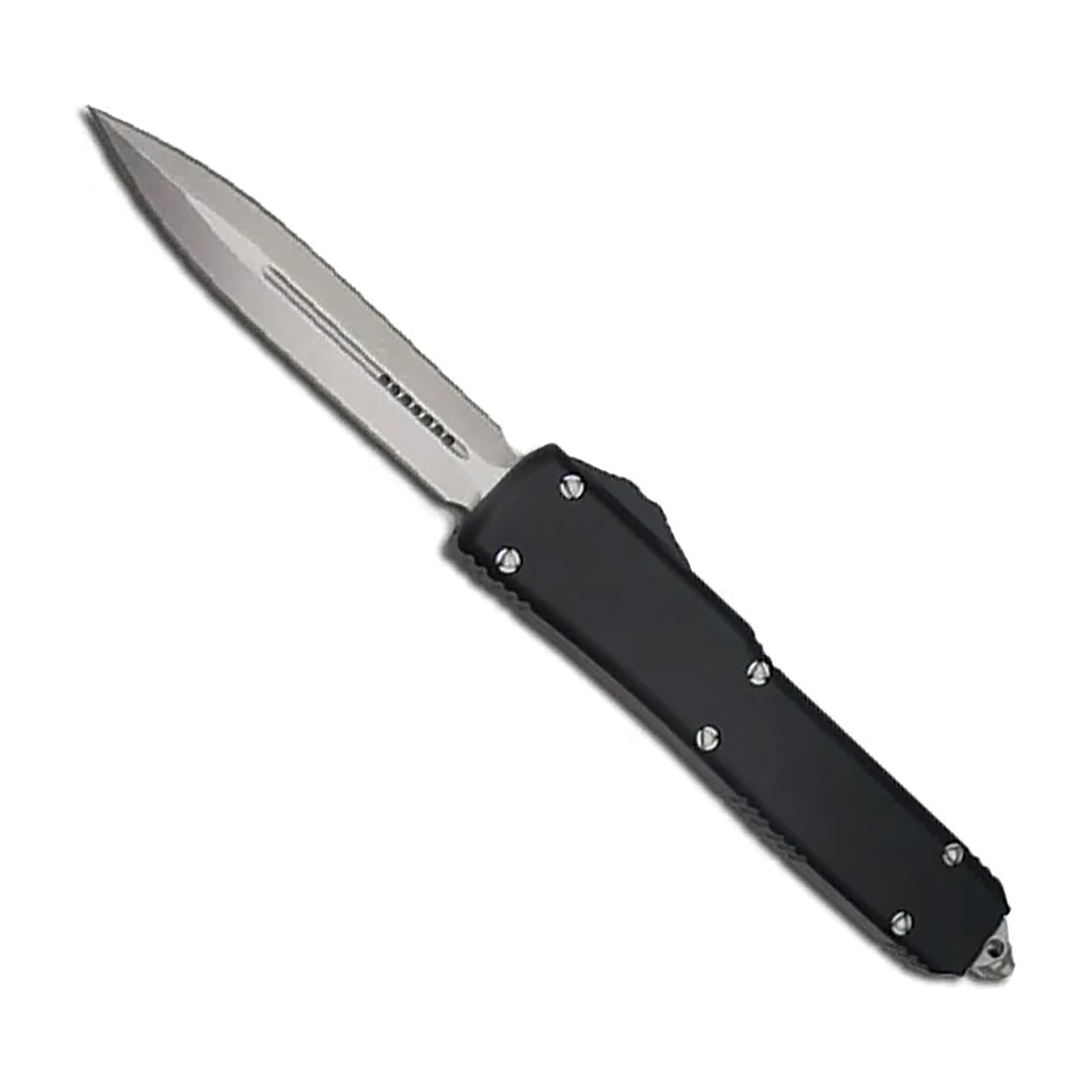 Quietline Executive Double-Edge OTF Knife - Satin Blade