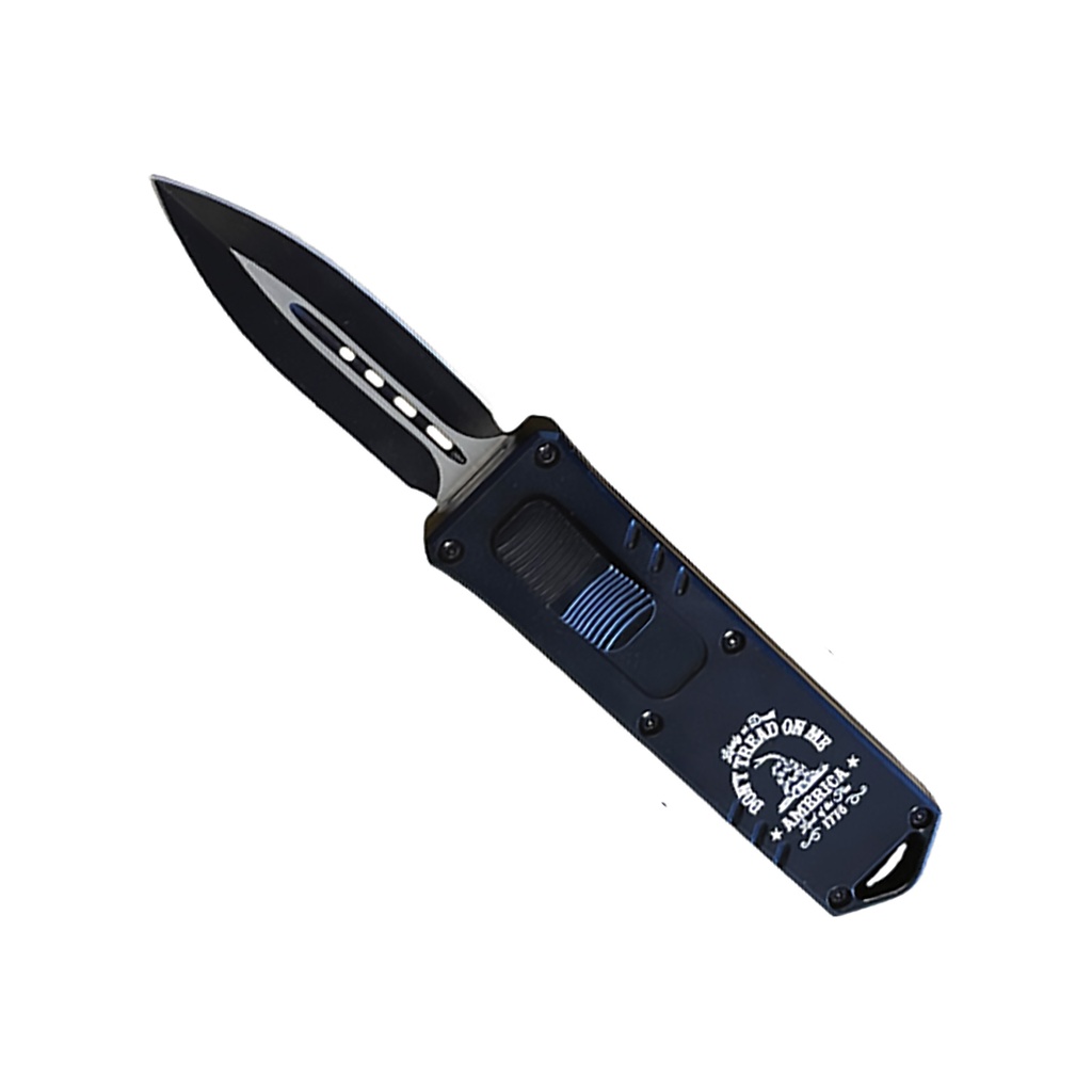 Gadsden Front-Switch Compact OTF Knife - Matte Black