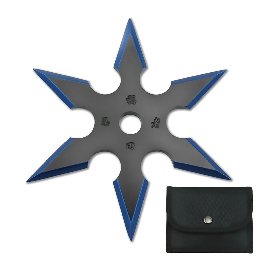 Cosmic Edge Balanced Throwing Star - Blue Accents