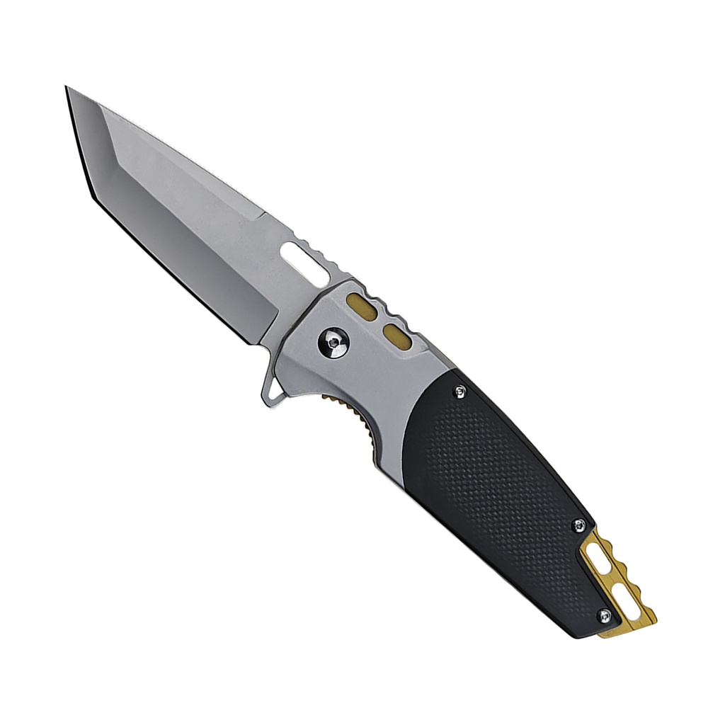 Brassbolt Dual-Tone Quick-Assist Tanto Knife - Aluminum