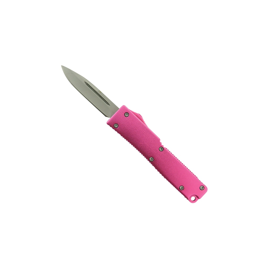 IN-AND-OUT Automatic Knife with Front Button - Pink