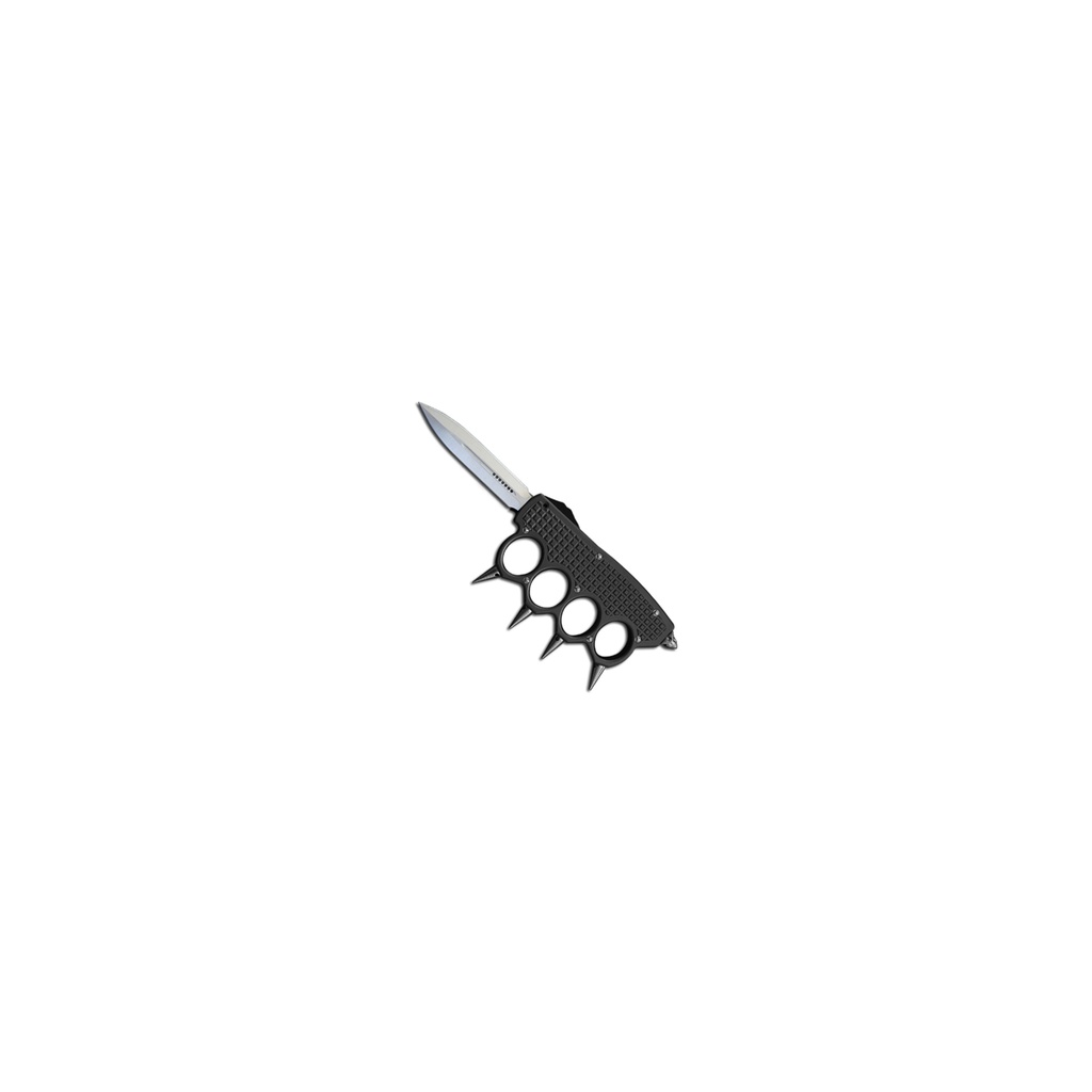 Spike Knuckles OTF Knife CNC Machined - Black