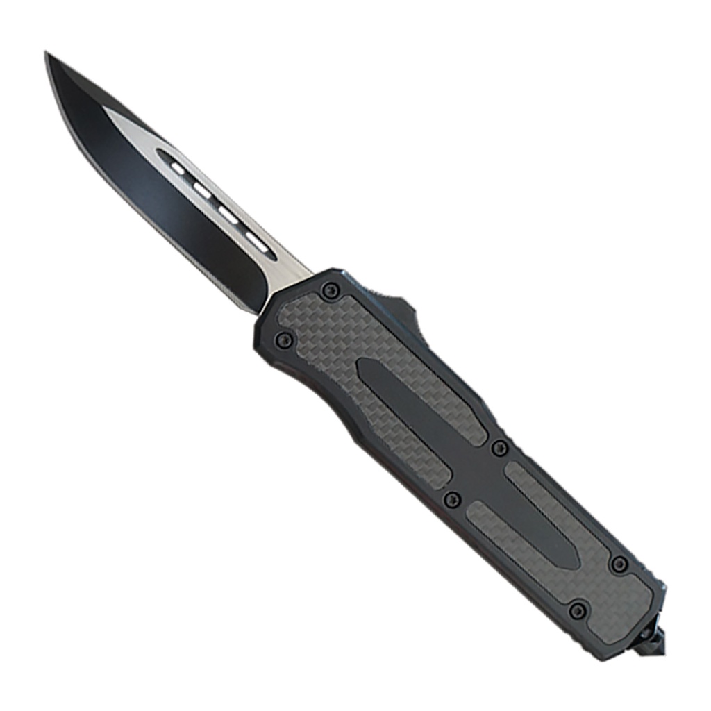Carbon Edge Rapid-Deploy OTF Knife - Black Aluminum