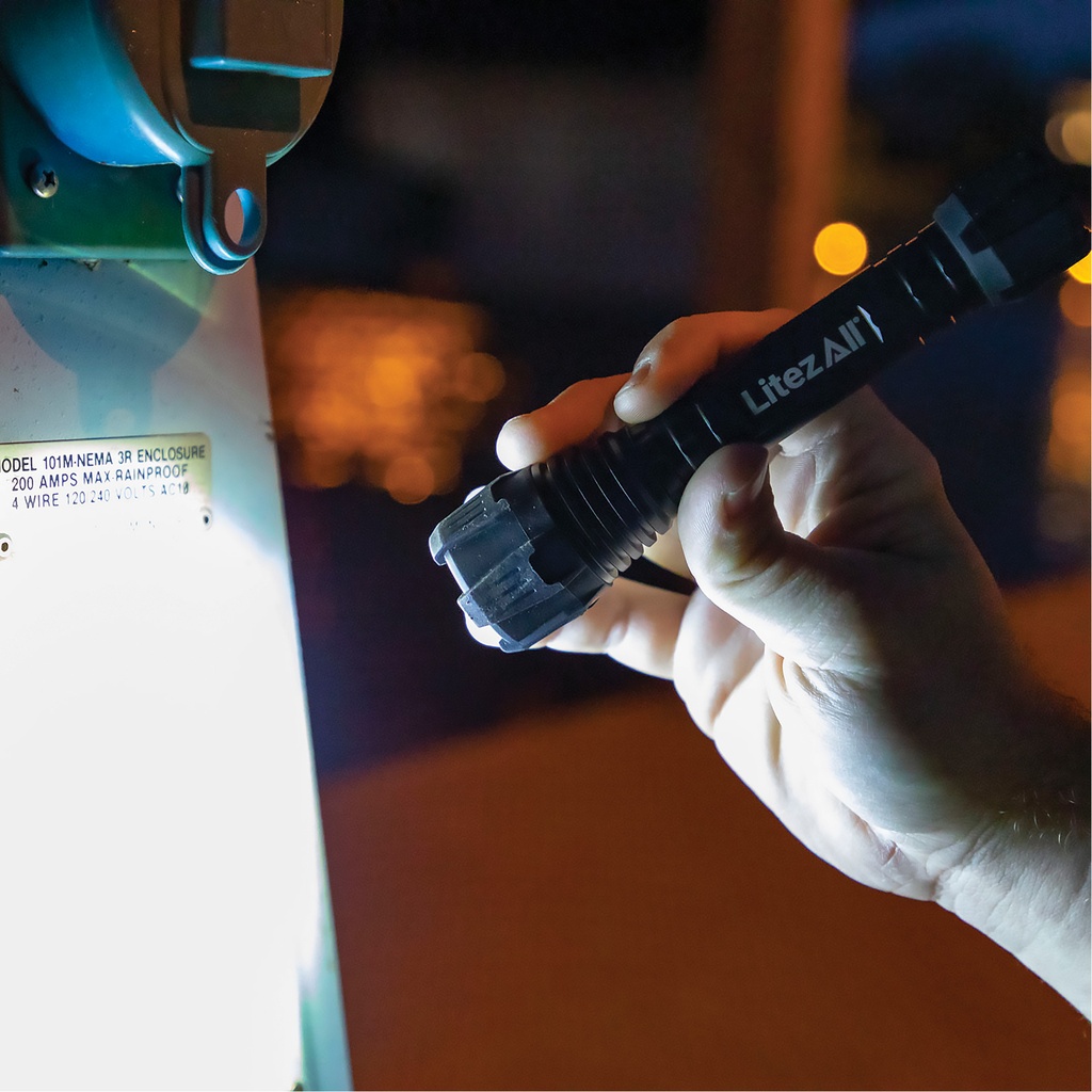 LitezAll Nearly Invincible 250 Lumen Tactical Flashlight