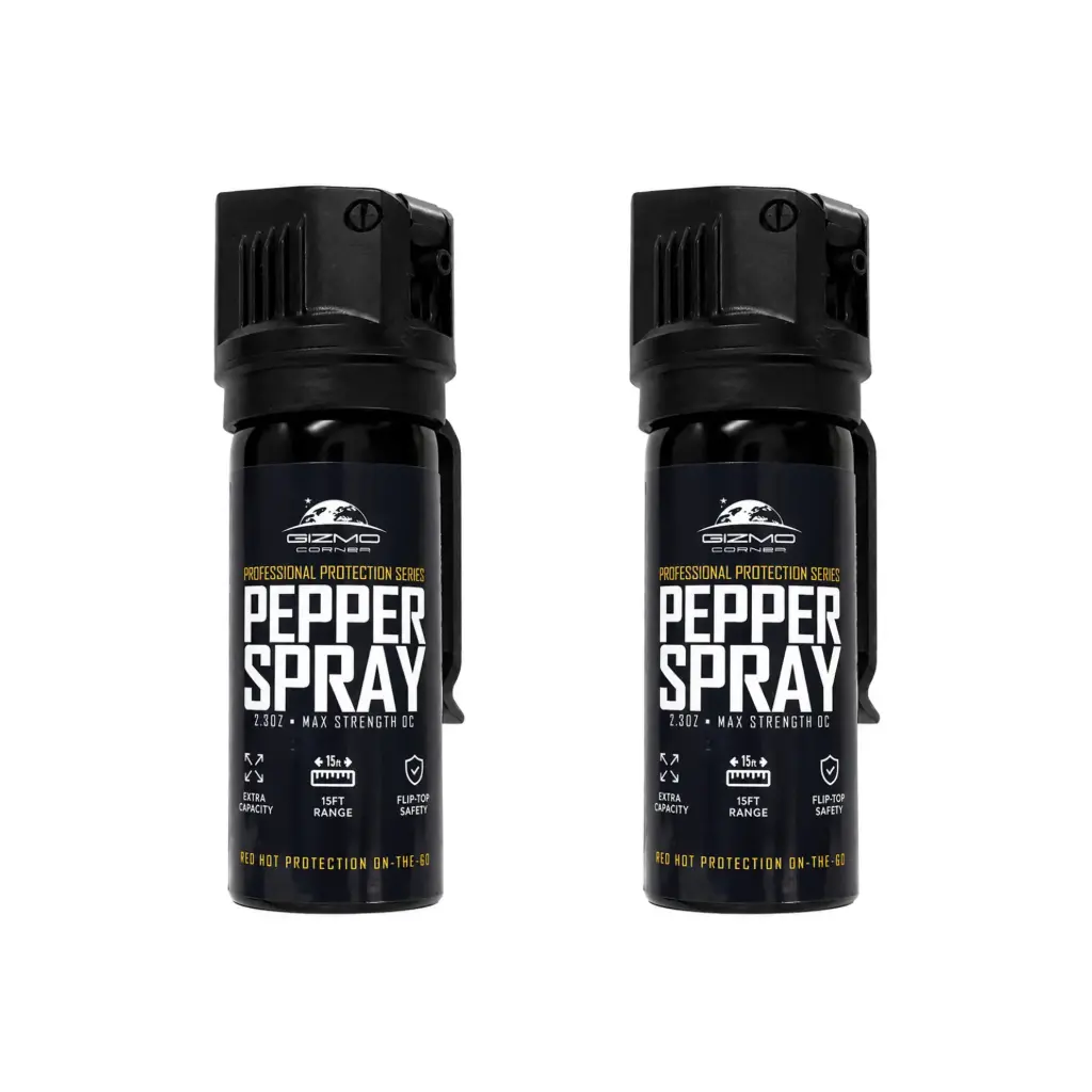 Everywhere Escape Dual-Carry Pepper Spray Defense Set - Black Stream