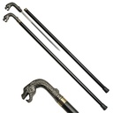 Dragon Regent Concealed Blade Sword Cane - Black & Brass