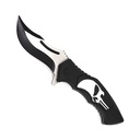 Skull Sentinel Quick-Deploy Assisted Opening Knife - Black Nylon Fiber