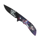 Awake Joker Girl Quick-Assist Pocket Knife - Black Blade