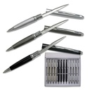 StealthScribe Covert Write-Cut Pen Knife Display - Black and Silver