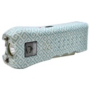 Teal Grid Shield Triple-Defense Stun Gun - Teal Pattern