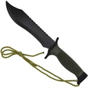 Ranger Grip Full-Tang Tactical Fixed Blade - Green Rubber