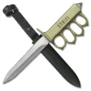 1918 Revival Skull-Guard Trench Knife - Brass