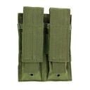 Forward-Access Rapid Reload Double Pistol Mag Pouch - Green