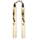 Dragonflow Safe-Spin Training Nunchucks - White Foam