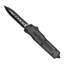 Carbon Weave Slide-Action OTF Knife - Black Carbon Fiber
