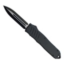 Stealth Two‑Tone Dagger + Rapid OTF Knife - Black