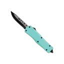 Smooth Operator Covert OTF Knife - Turquoise Aluminum