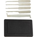 Five-Key Minimalist Precision Lock Pick Set - Plastic Case