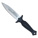 Stealth Strike Double-Edge Fixed Blade Knife - Black ABS