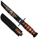 Outlaw Legacy Jesse James Survival Knife - Black Leather