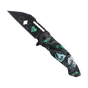Lucky Gambler Quick-Draw Folding Knife - Green
