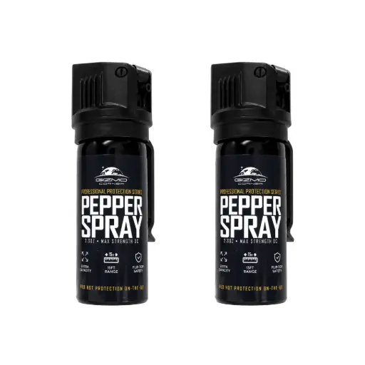 Everywhere Escape Flip-Top Pepper Spray Set - Black Stream